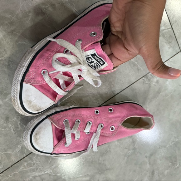 Converse Kids Sneakers in Pink Canvas - Picture 2 of 4